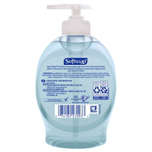 Softsoap Liquid Hand Soap, Fresh Breeze - 7.5 Fluid Ounce (Pack of 6)