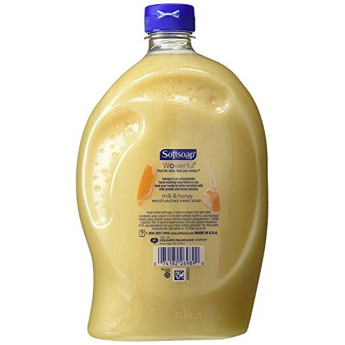 Softsoap Liquid Hand Soap Refill, Milk & Golden Honey, 56 Fluid Ounce (2 Pack)