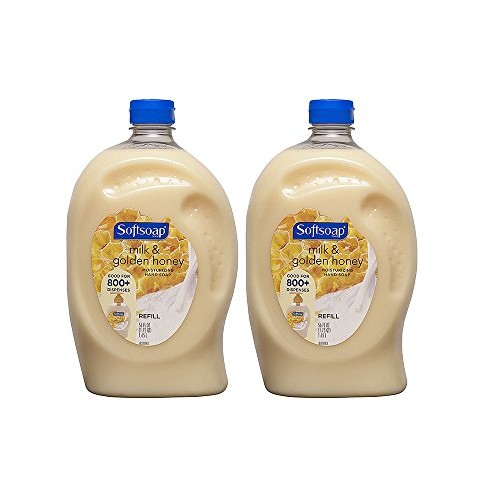 Softsoap Liquid Hand Soap Refill, Milk & Golden Honey, 56 Fluid Ounce (2 Pack)