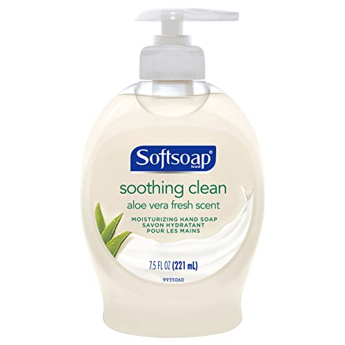 Softsoap Moisturizing Liquid Hand Soap, Soothing Clean Aloe Vera - 7.5 Fluid ...
