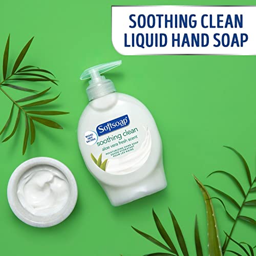 Softsoap Moisturizing Liquid Hand Soap, Soothing Clean Aloe Vera - 7.5 Fluid ...