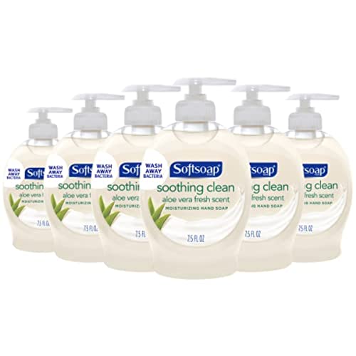 Softsoap Moisturizing Liquid Hand Soap, Soothing Clean Aloe Vera - 7.5 Fluid ...
