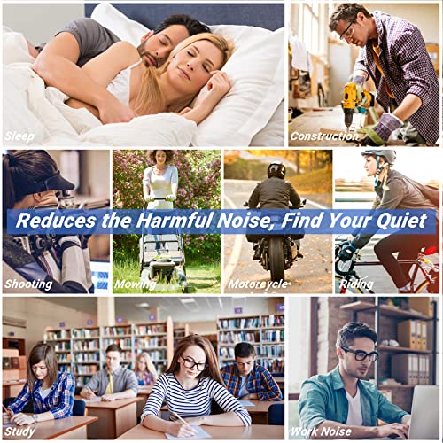 Small Ear Plugs for Sleeping Noise Cancelling, 2 Pairs Reusable Soft Silicone...