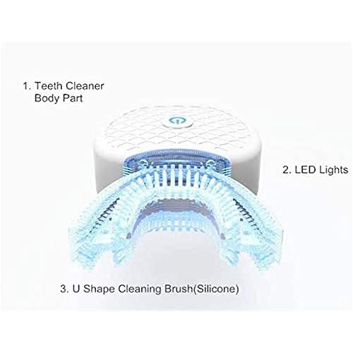 V-White Electric Toothbrush Adults - Ultrasonic U-Shaped Toothbrushes for Tee...