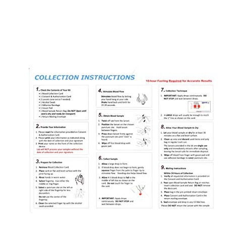 Best Home Cholesterol Test FDA Certified Complete Lipid Panel LDL, HDL and Tr...