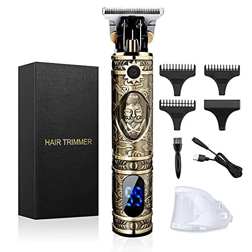 Hair Clippers for Men, Professional Hair Trimmer Zero Gapped T-Blade Trimmer ...