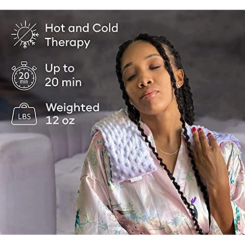 Lavender Eye Pillow Stress Relief Gifts for Women- Heated Eye Mask for Dry Ey...