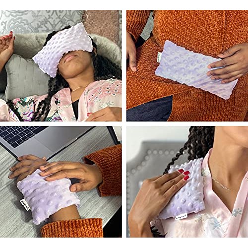 Lavender Eye Pillow Stress Relief Gifts for Women- Heated Eye Mask for Dry Ey...