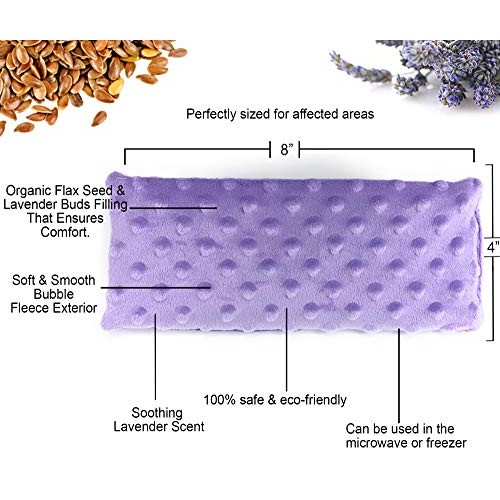 Lookix Lavender Eye Pillow- a Natural Soothing Hot & Cold Aromatherapy Eye Ma...