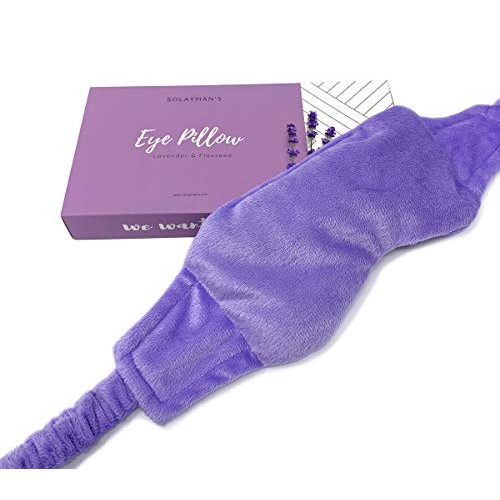 Weighted Lavender Eye Mask for Sleeping, Yoga, Dry Eyes, Headache, Migraine R...