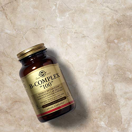 Solgar B-Complex"100", 150 Vegetable Capsules - Heart Health - Nervous System...
