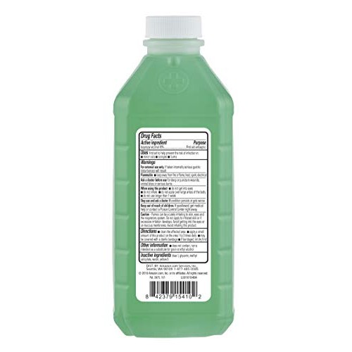 Amazon Brand - Solimo 70% Isopropyl Alcohol First Aid Antiseptic with Winterg...