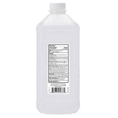 Amazon Brand - Solimo 91% Isopropyl Alcohol First Aid Antiseptic, 32 Fl Oz (P...