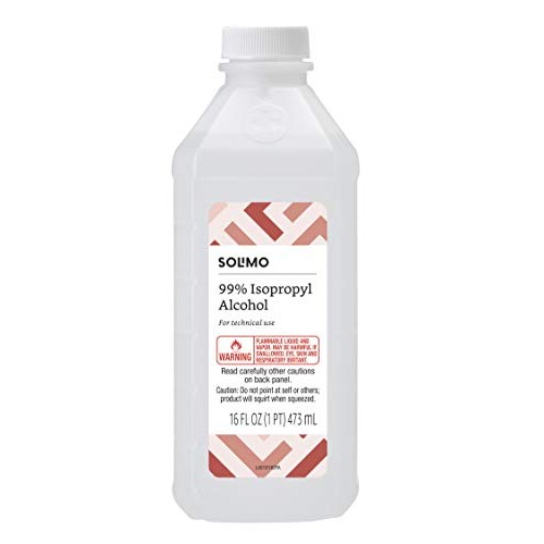 Amazon Brand - Solimo 99% Isopropyl Alcohol For Technical Use,16 Fl Oz