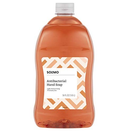 Amazon Brand - Solimo Antibacterial Liquid Hand Soap Refill, Light Moisturizi...