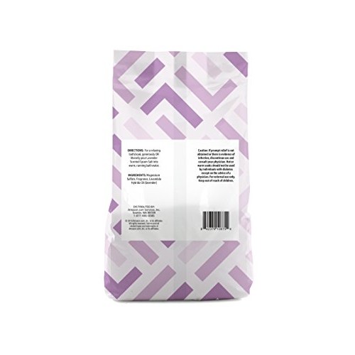 Amazon Brand - Solimo Epsom Salt Soaking Aid, Lavender Scented, 3 Pound