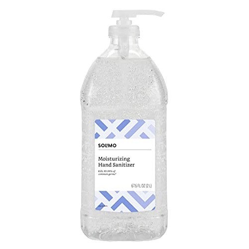 Amazon Brand - Solimo Hand Sanitizer, Original Scent, 67.6 Fl Oz (Pack of 1)