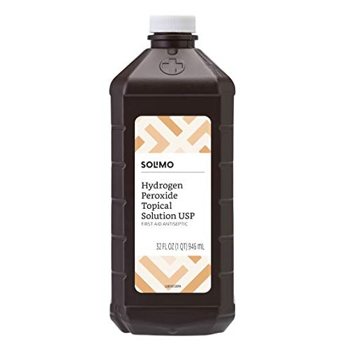 Amazon Brand - Solimo Hydrogen Peroxide Topical Solution USP, 32 Fl Oz