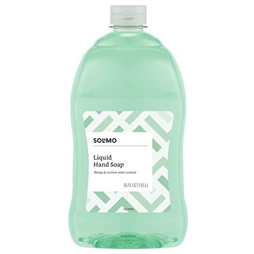 Amazon Brand - Solimo Liquid Hand Soap Refill, Mango and Coconut Water Scent,...