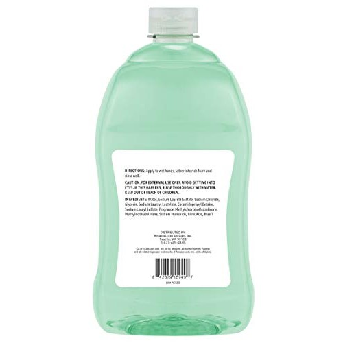 Amazon Brand - Solimo Liquid Hand Soap Refill, Mango and Coconut Water Scent,...