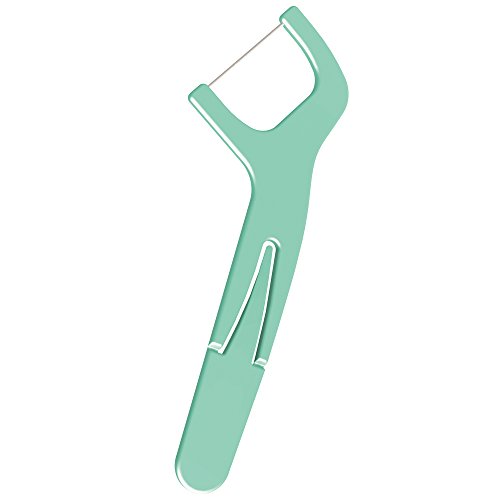 Amazon Brand - Solimo Mint Dental Flossers, 90 Count