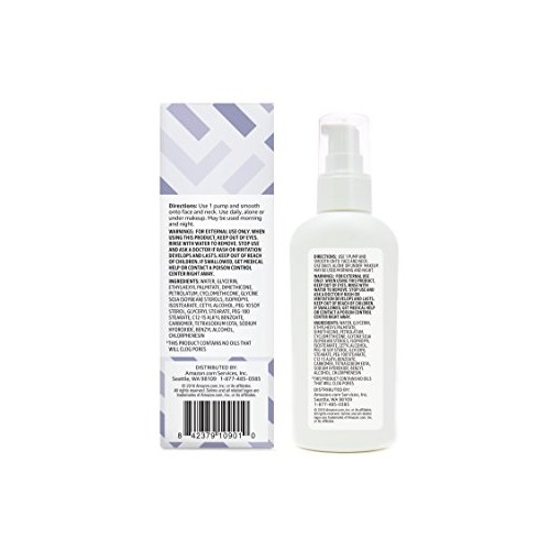 Amazon Brand - Solimo Oil-free Facial Moisturizer for Sensitive Skin, 4 Fluid...