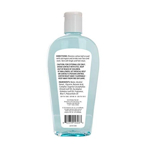 Amazon Brand - Solimo Original Clean Astringent Skin Cleanser, 10 Fluid Ounce