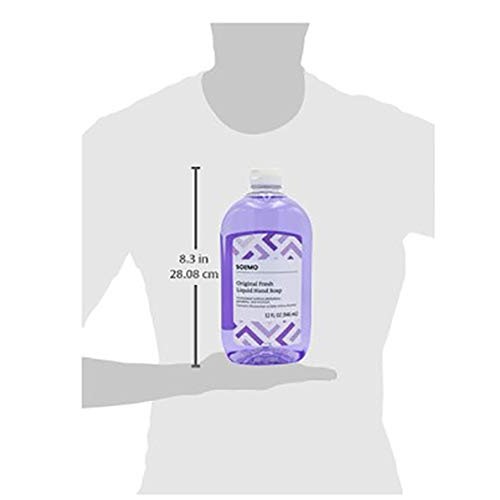 Amazon Brand - Solimo Original Fresh Liquid Hand Soap, 32 Fluid Ounce (Pack o...