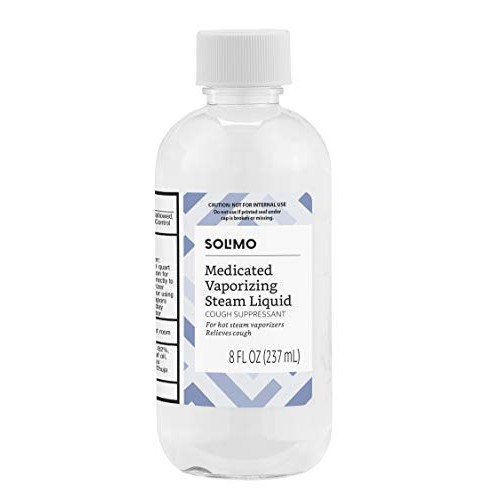 Amazon Brand - Solimo Vaporizing Steam Liquid Cough Suppressant Medication, 8...