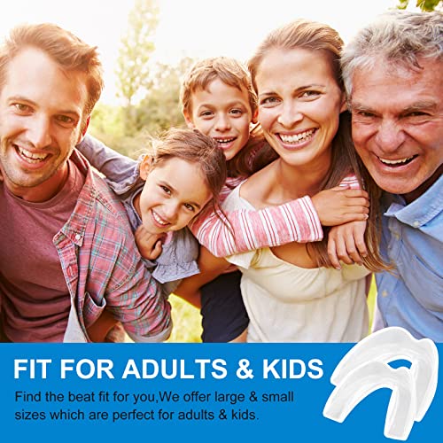 Mouth Guard, 4 PCS Moldable Mouth Guard for Clenching Teeth at Night, Sport A...
