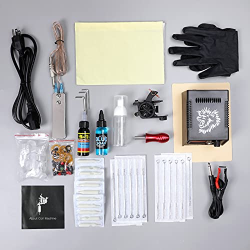 Solong Tattoo Complete Starter Tattoo Kit 1 Pro Machine Guns 1 Ink Power Supp...