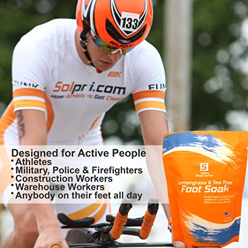 Solpri Shield Lemongrass & Tea Tree Foot Salt Soak for Fungus Athlete's Foot ...