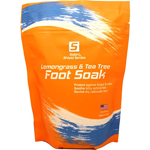 Solpri Shield Lemongrass & Tea Tree Foot Salt Soak for Fungus Athlete's Foot ...