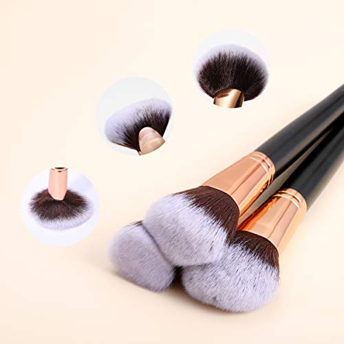 SOLVE Makeup Brushes 16 Pcs Premium Synthetic Foundation Blending Blush Conce...