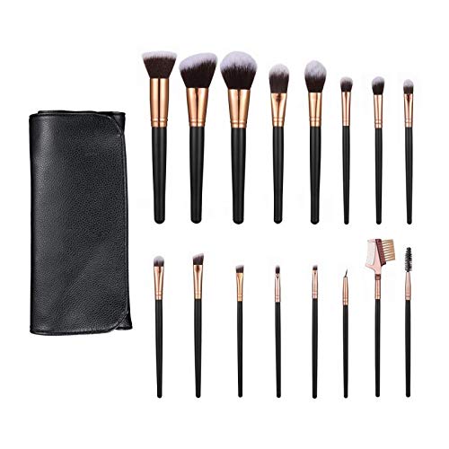 SOLVE Makeup Brushes 16 Pcs Premium Synthetic Foundation Blending Blush Conce...