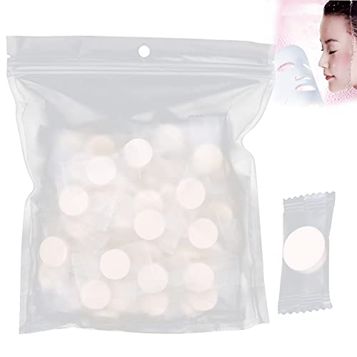100 Pcs Compressed Silk Facial Mask Sheet, Disposable DIY Facial Mask Paper f...