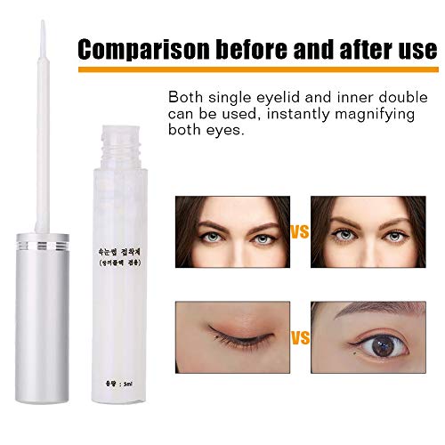 Eyelid Glue Invisible Long Lasting Natural Eyelash Eyelid Pen Waterproof Perm...