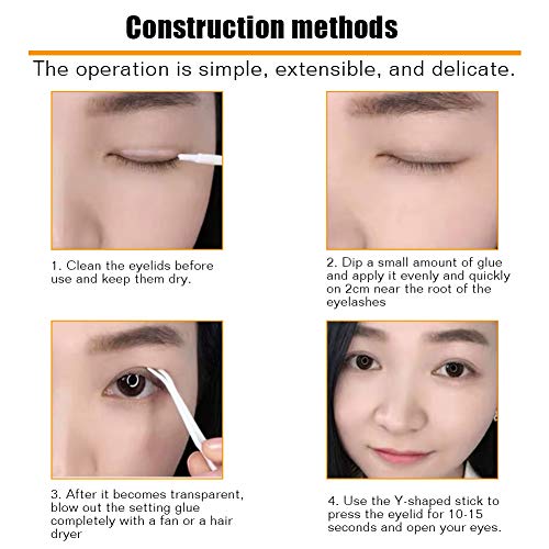 Eyelid Glue Invisible Long Lasting Natural Eyelash Eyelid Pen Waterproof Perm...