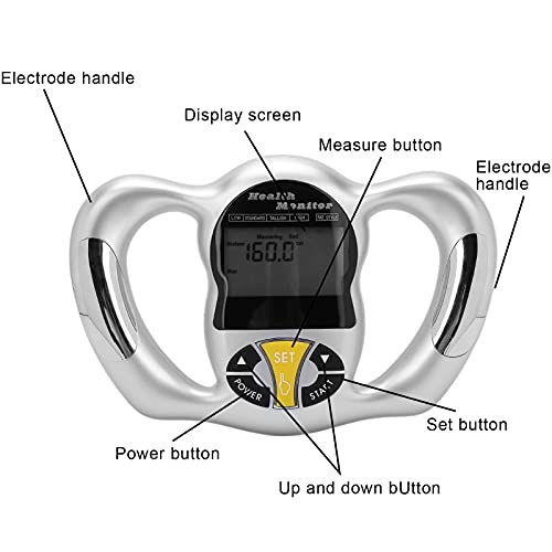 Handheld Body Fat Tester, Body Composition Analyzer, Body Fat Measuring Instr...