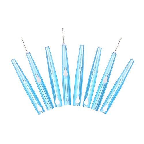 60Pcs Push-Pull Interdental Brush 0.7 MM Dental Tooth Pick Interdental Cleane...