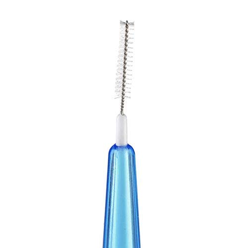 60Pcs Push-Pull Interdental Brush 0.7 MM Dental Tooth Pick Interdental Cleane...