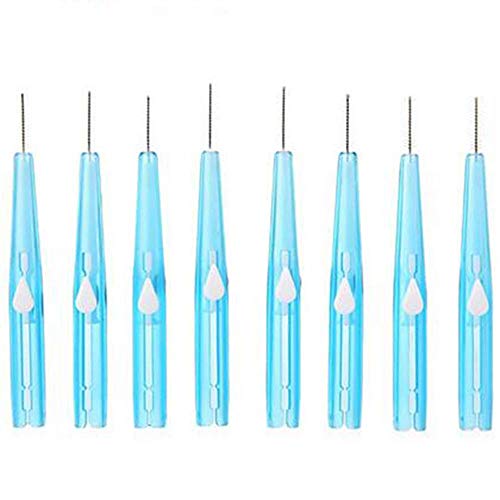 60Pcs Push-Pull Interdental Brush 0.7 MM Dental Tooth Pick Interdental Cleane...