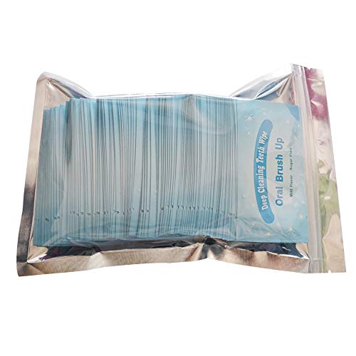 Mint-flavored oral finger wipes teeth whitening wipes oral cleaning wipe (100...