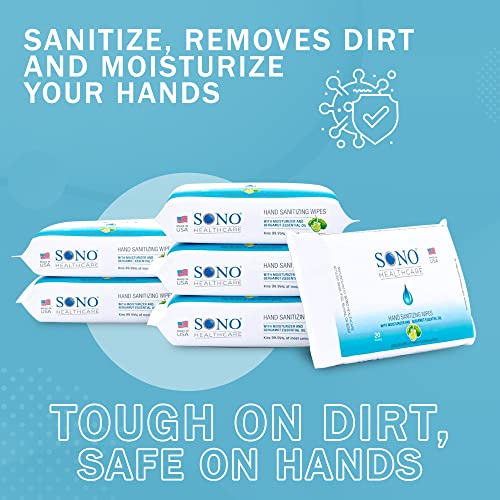 SONO Healthcare - Hand Sanitizing Wipes, Alcohol-Free Travel Size Wipes with ...
