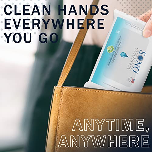 SONO Healthcare - Hand Sanitizing Wipes, Alcohol-Free Travel Size Wipes with ...