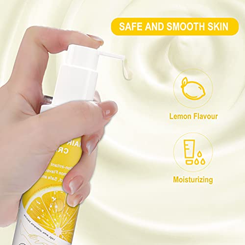 Lemon Flavor Hair Removal Cream for Women and Men, Painless Non-Irritat for S...