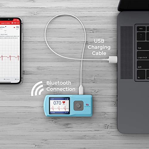 SonoHealth Portable EKG Heart Rate Monitor | Wireless Handheld Home ECG Cardi...