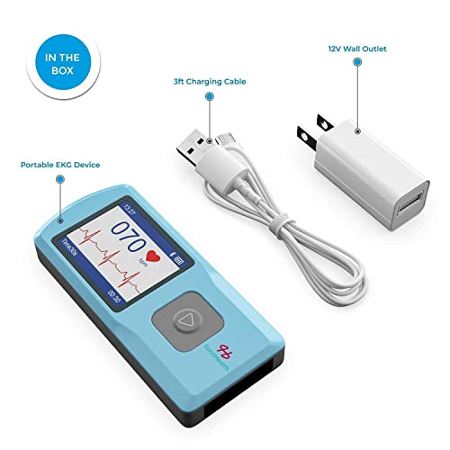 SonoHealth Portable EKG Heart Rate Monitor | Wireless Handheld Home ECG Cardi...