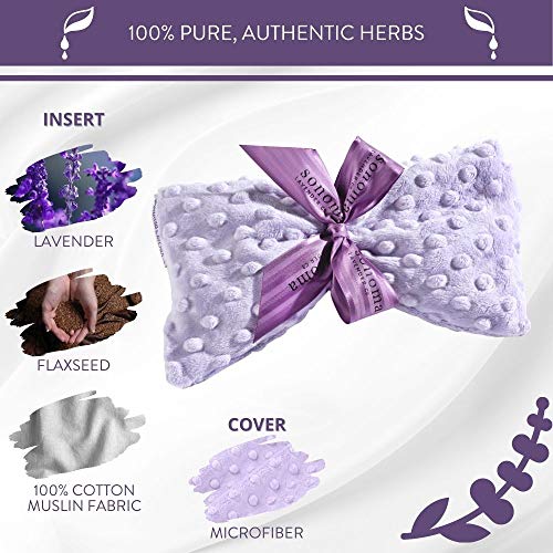 Sonoma Lavender Spa Mask, Heatable/Chillable Aromatherapy Eye Pillow with Lav...