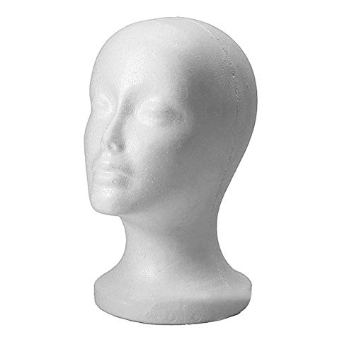 LUYANhapy9 Mannequin Head - Styrofoam Mannequin Head Model for Wig Styling Pr...